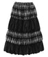 Black Mesh Layered Skirt